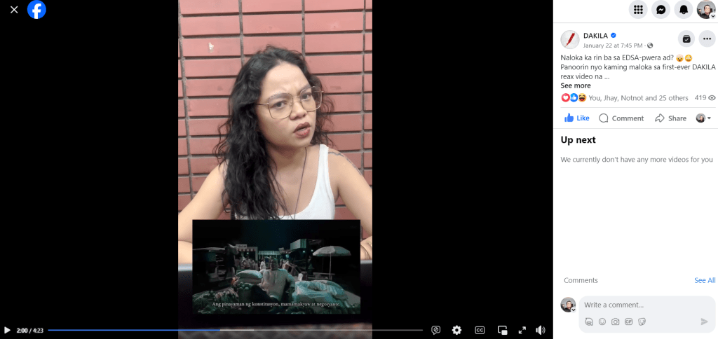 [Video] DAKILA Advocates Caution Amidst EDSA Controversy and Unveils Reaction&nbsp;Video