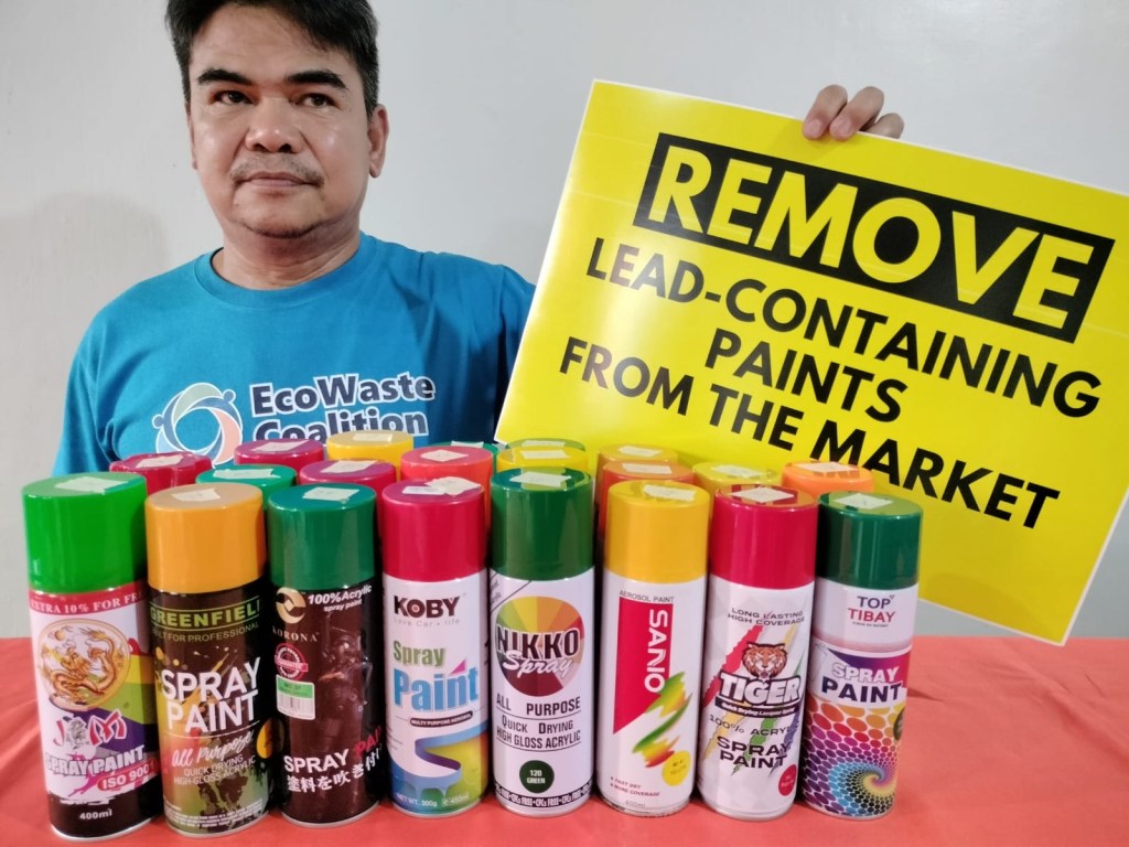 [Press Release] EcoWaste Coalition Bares New List of 31 Lead-Containing Spray&nbsp;Paints