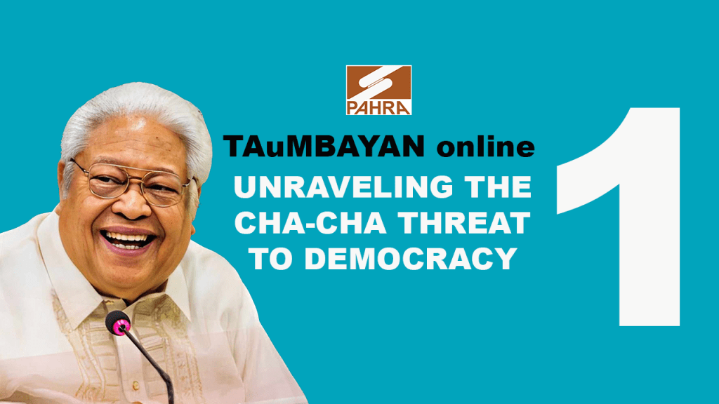 [Video] TAuMBAYAN LIVE 2024 Episode 1 Exposes Cha-Cha Tactics, Motivations, and Budgetary&nbsp;Alarms