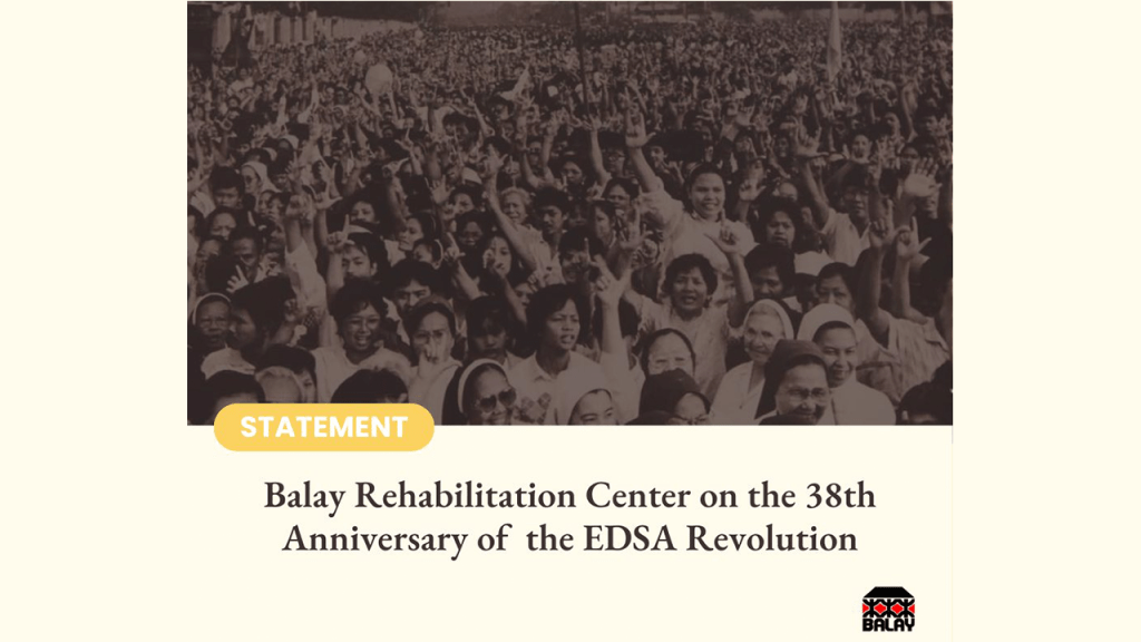 [Statement] EDSA: Remembering Sacrifice, Demanding Justice |&nbsp;BALAY