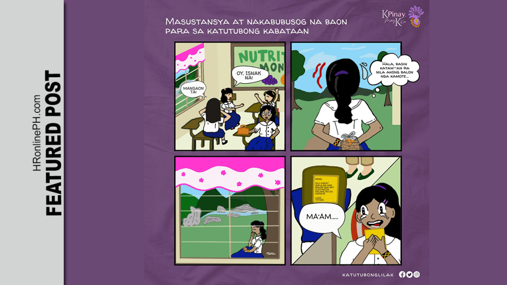 [Komiks] Masustansiya at nakakabusog na baon para sa ating mga kabataang katutubo |&nbsp;LILAK