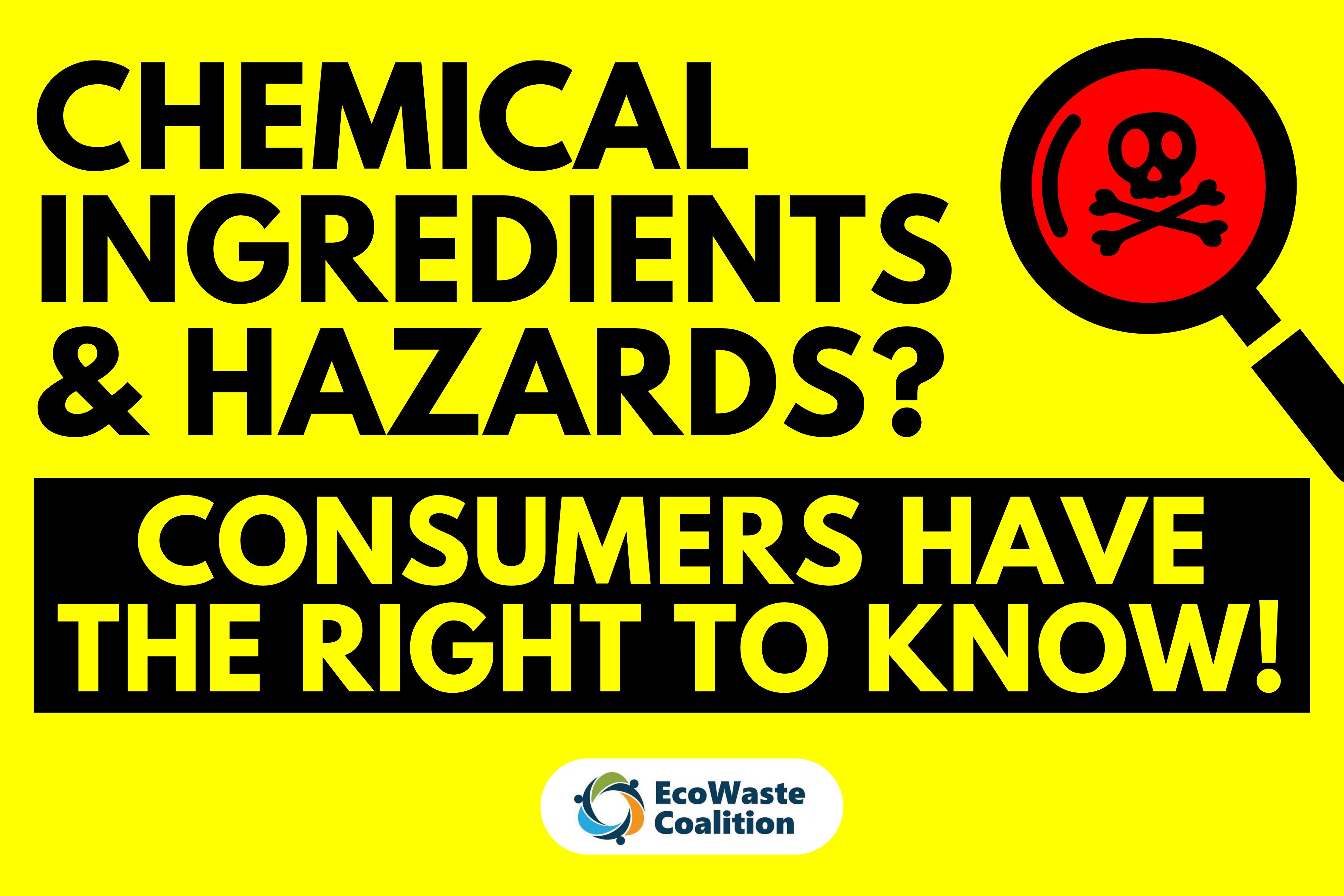 [Press Release] EcoWaste Coalition Pushes for Chemical Ingredients and ...