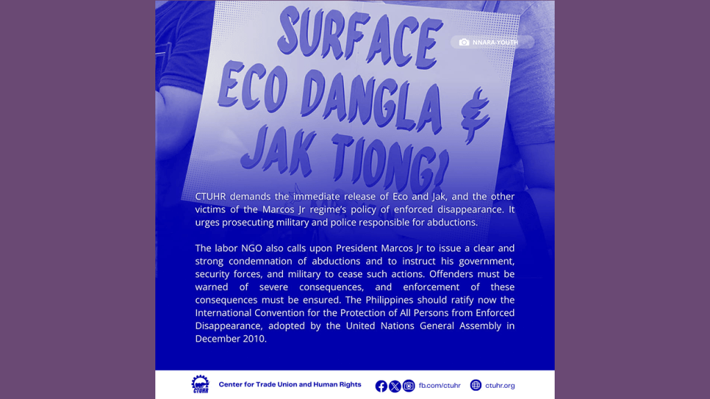 [From the web] 2 Pangasinan activists’ abduction merits widespread&nbsp;condemnation