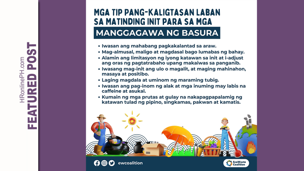 [Off-the-shelf] Tagalog safety tips for waste workers | EcoWaste&nbsp;Coalition