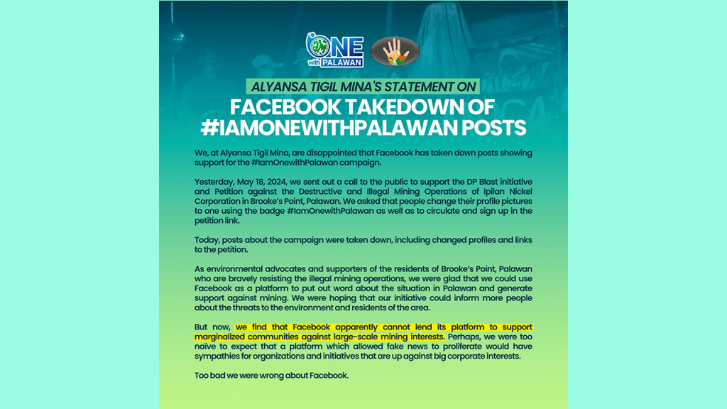 [From the web] 𝐀𝐓𝐌 𝐒𝐭𝐚𝐭𝐞𝐦𝐞𝐧𝐭 𝐎𝐧 𝐅𝐚𝐜𝐞𝐛𝐨𝐨𝐤 𝐓𝐚𝐤𝐞𝐝𝐨𝐰𝐧 𝐨𝐟 #𝐈𝐚𝐦𝐎𝐧𝐞𝐰𝐢𝐭𝐡𝐏𝐚𝐥𝐚𝐰𝐚𝐧 𝐏𝐨𝐬𝐭𝐬