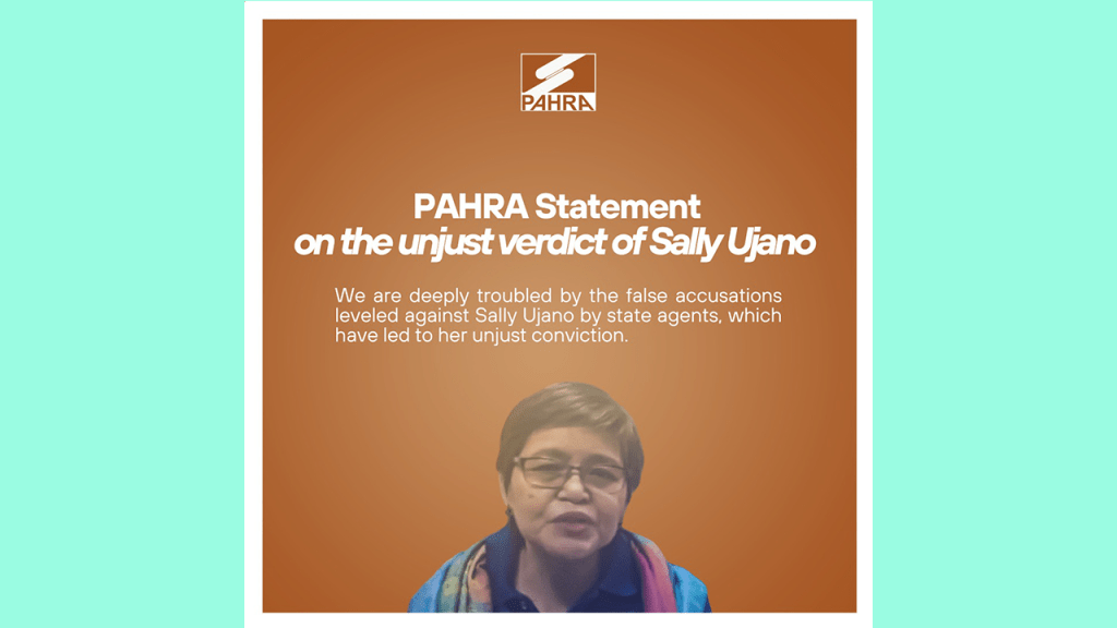 [Statement] PAHRA Statement on the unjust conviction of Sally&nbsp;Ujano