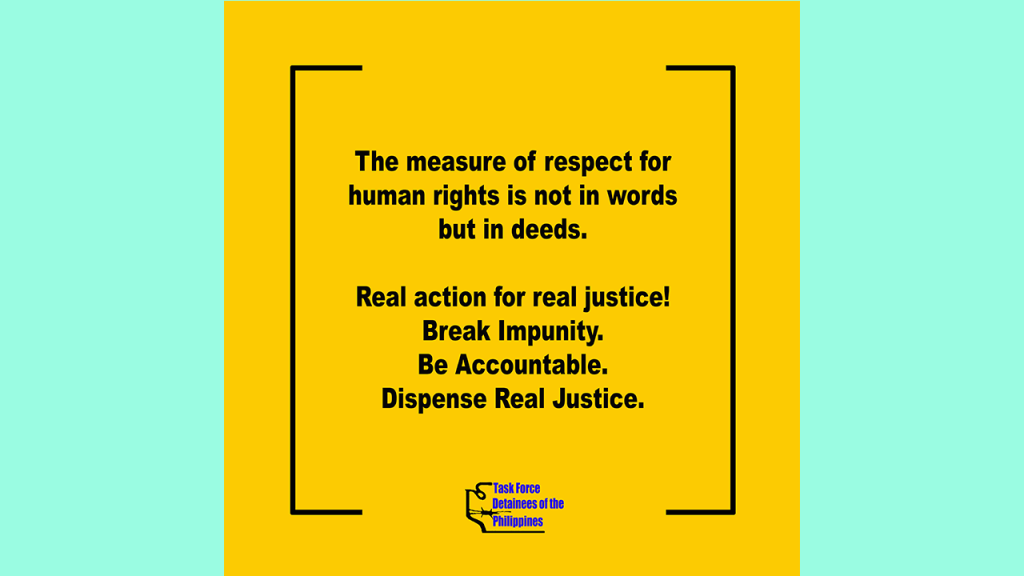 [Statement] Real action for real justice! Break Impunity! |&nbsp;TFDP