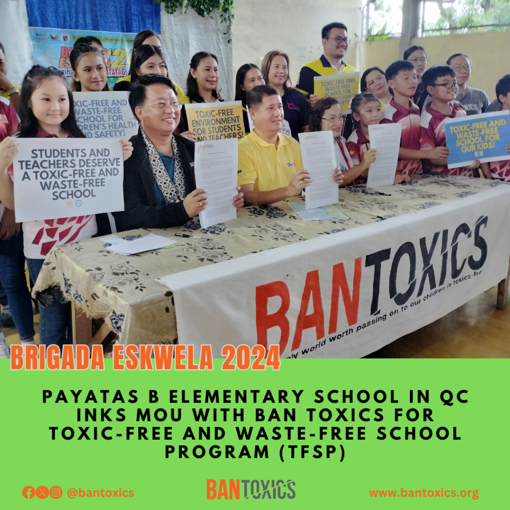 [Press Release] Envi group Joins Brigada Eskwela to Raise Awareness on Protecting Children from Hazardous Chemicals and&nbsp;Wastes