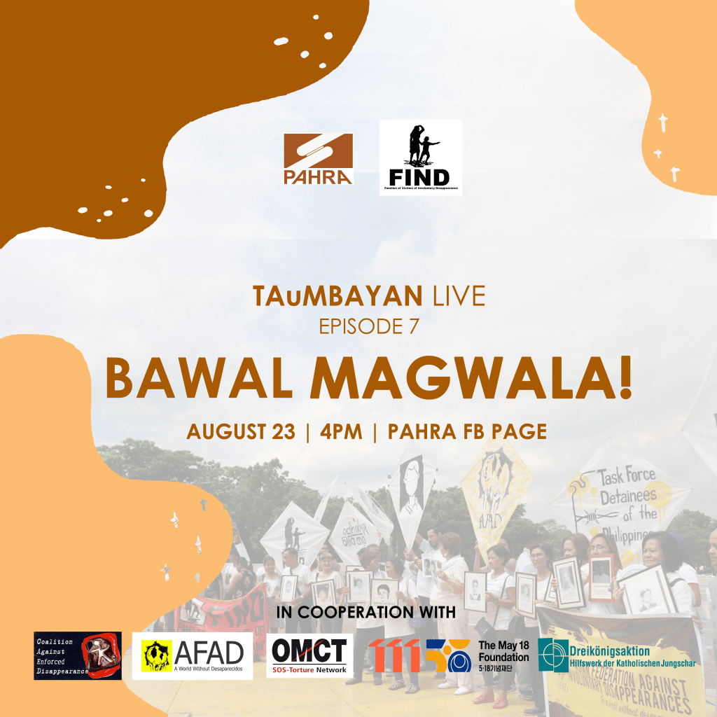 [Event] TAuMBAYAN Online Live Episode 7 | Bawal Magwala |&nbsp;PAHRA/FIND