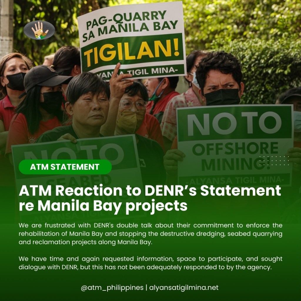 [Statement] ATM Reaction to DENR’s Statement re Manila Bay&nbsp;projects
