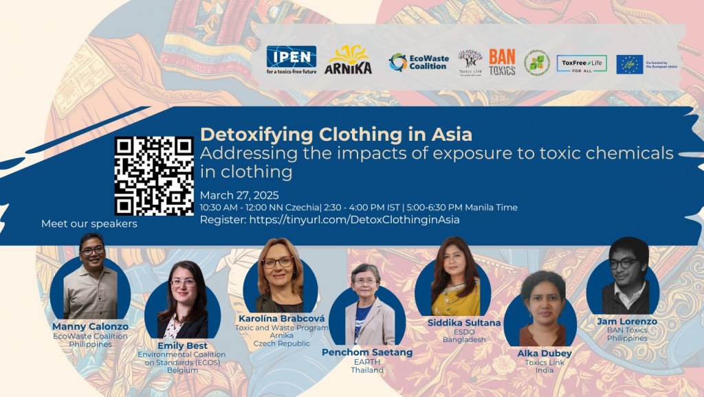 [Press Release] EcoWaste Coalition Backs Inclusion of Nominated Hazardous Chemicals and Pesticides in Stockholm and Rotterdam&nbsp;Conventions