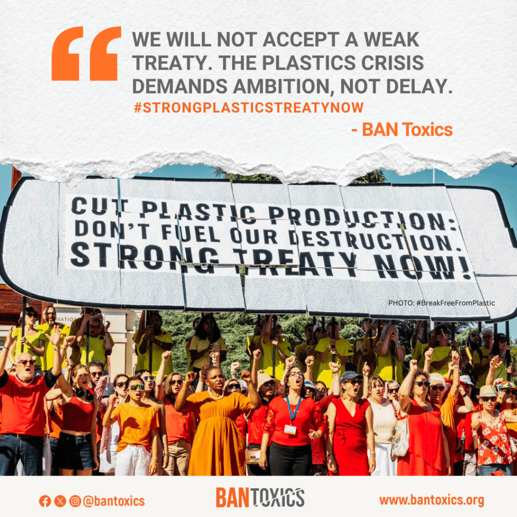 [Press Release] BAN Toxics Stands Firm for Strong Plastics Treaty as INC-5.2 Talks End in&nbsp;Deadlock