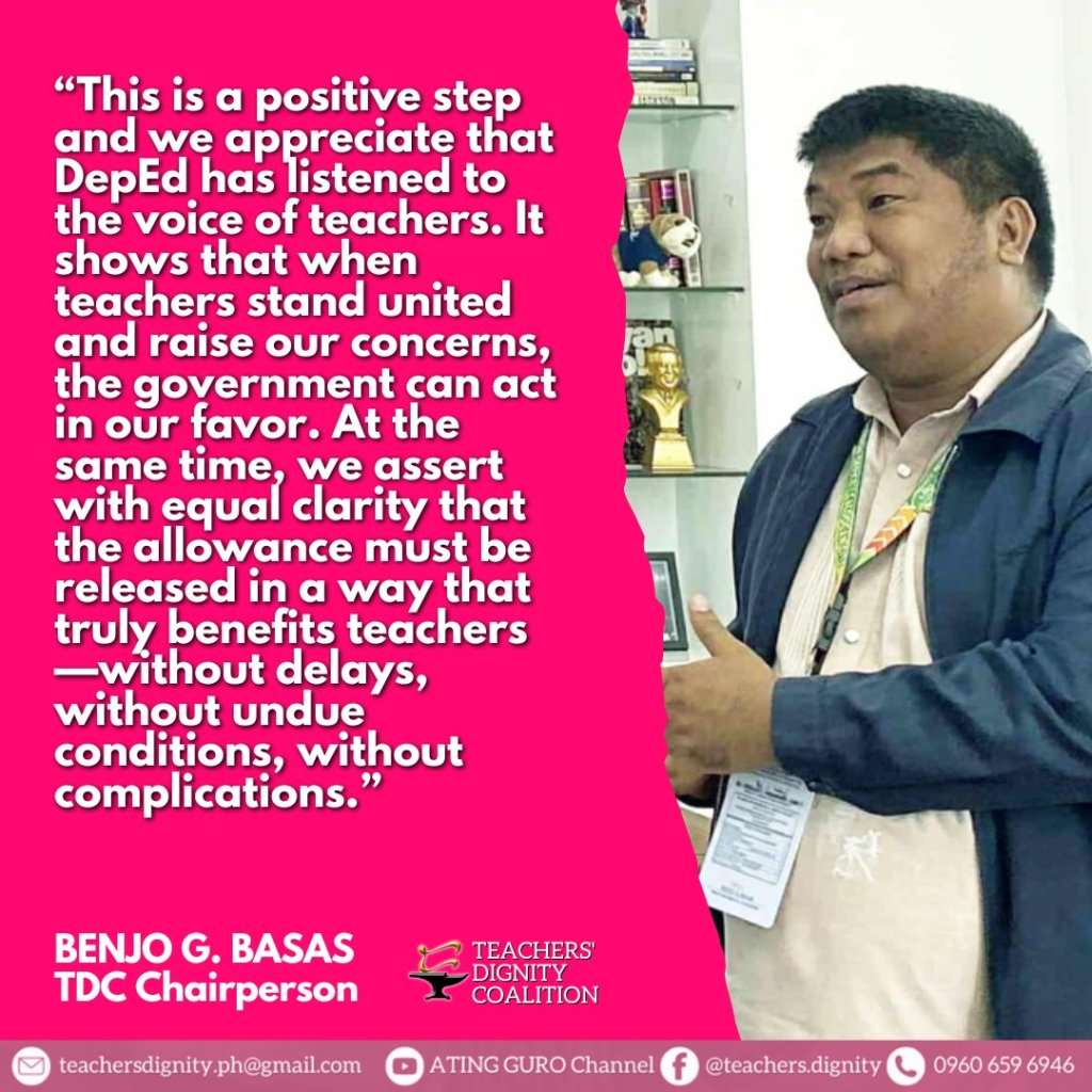 [Press Release] TDC welcomes DEPED flexibility on ₱7,000 medical&nbsp;allowance