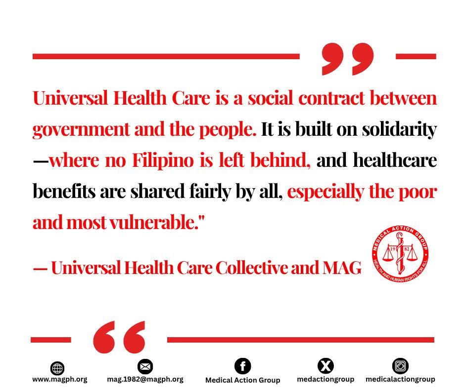 [Statement] MAG and UHC Collective statement on ES Recto asking for increased PHIC benefits for direct&nbsp;members