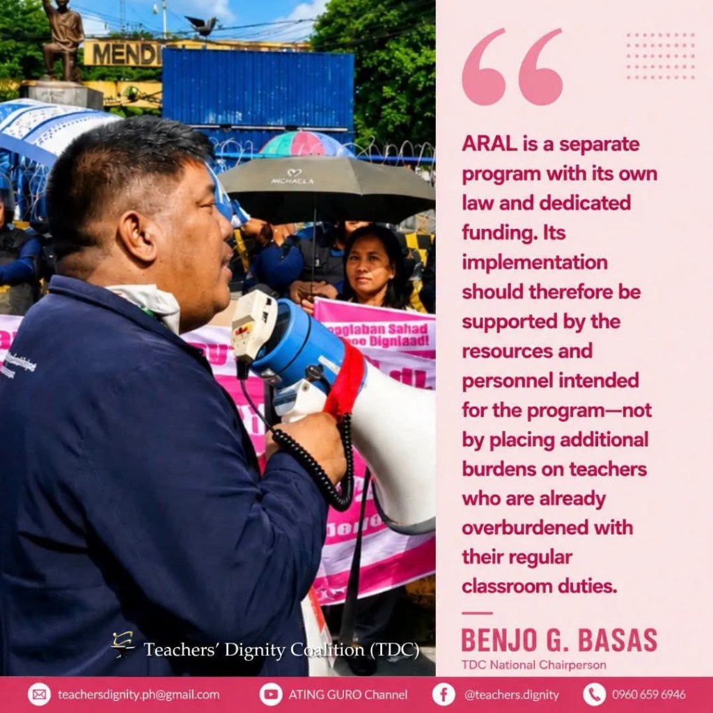 [In the News] TDC urges DepEd to tak decisive stand on Aral Program&nbsp;implementation